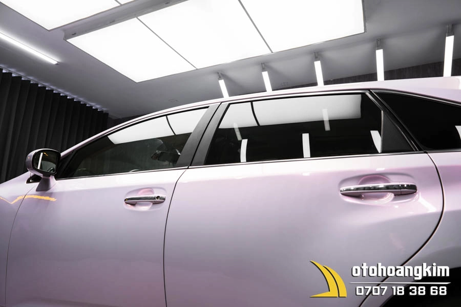 Wrap Đổi Màu Diamond White Pink Xe Toyota VENZA - Ảnh 2