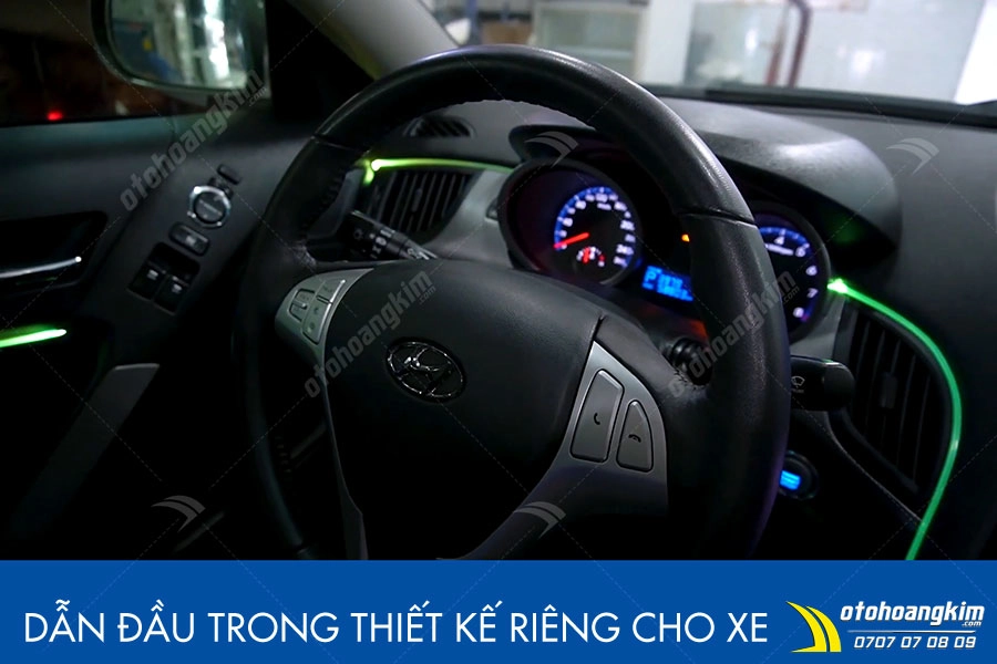 Đèn led viền nội thất ô tô Hyundai Genesis - Ảnh 8