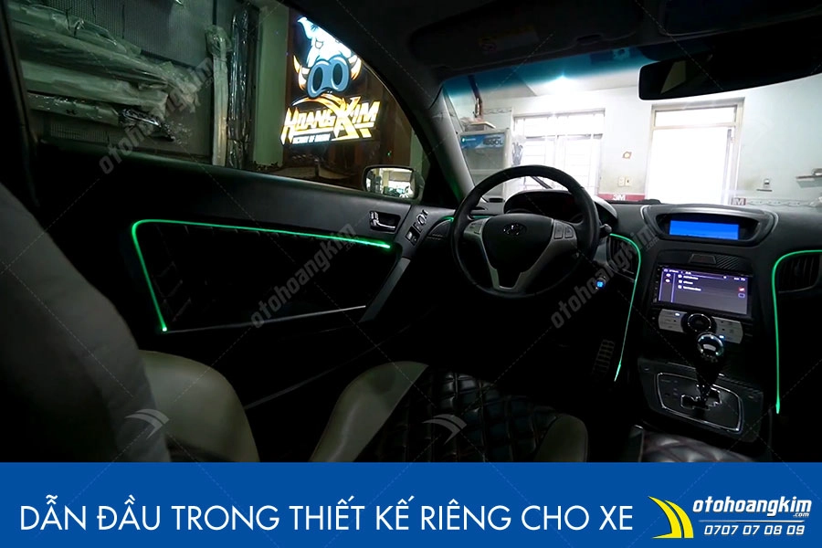 Đèn led viền nội thất ô tô Hyundai Genesis - Ảnh 9