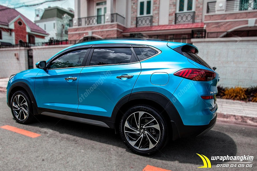 Dán đổi màu Candy xanh Hyundai Tucson - Ảnh 5