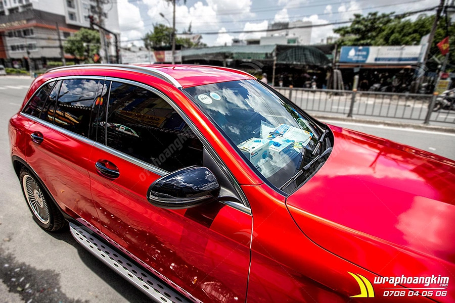Dán đổi màu Candy đỏ Mercedes GLC 250 - Ảnh 6