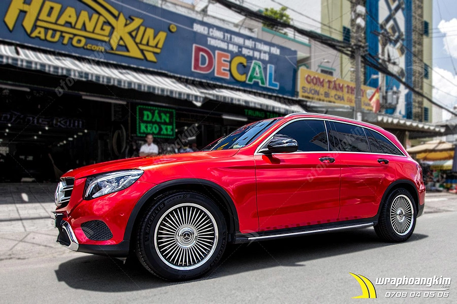 Dán đổi màu Candy đỏ Mercedes GLC 250 - Ảnh 1