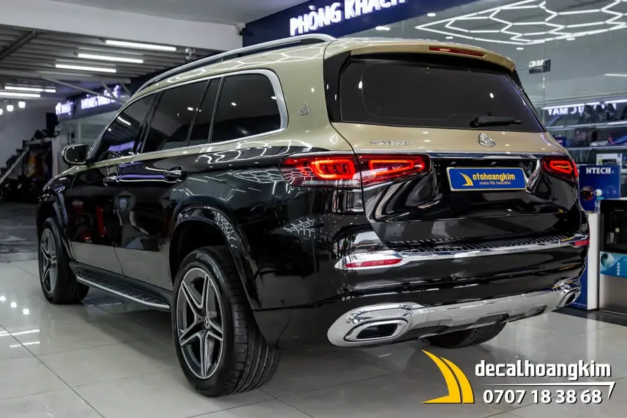 Mercedes GLS 450 dán đổi màu phong cách Maybach - Ảnh 4