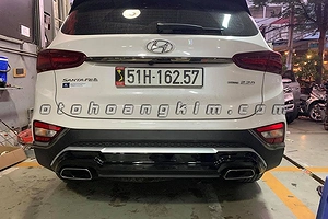 Lip pô Hyundai Santafe   pô thật