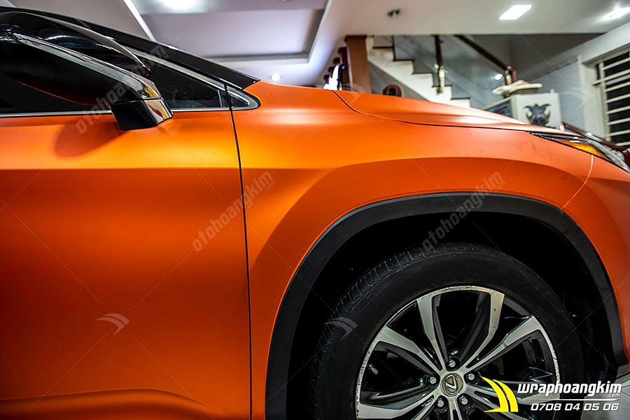 Dán đổi màu cam mờ Lexus RX Rx 200T - Ảnh 5