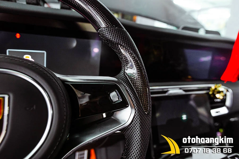 Vô Lăng Độ Thể Thao Carbon Phối Da