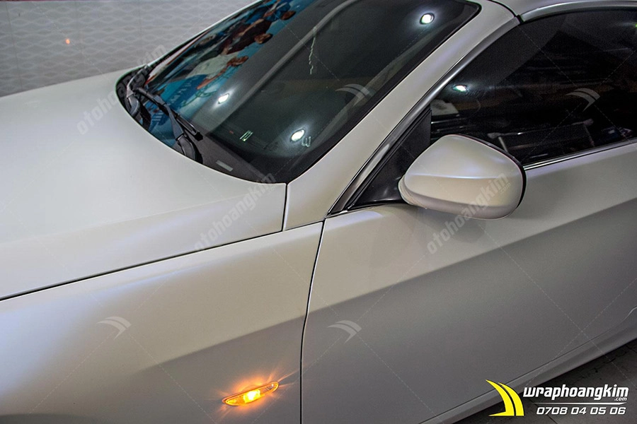 Dán đổi màu trắng mờ Bmw 320i - Ảnh 6