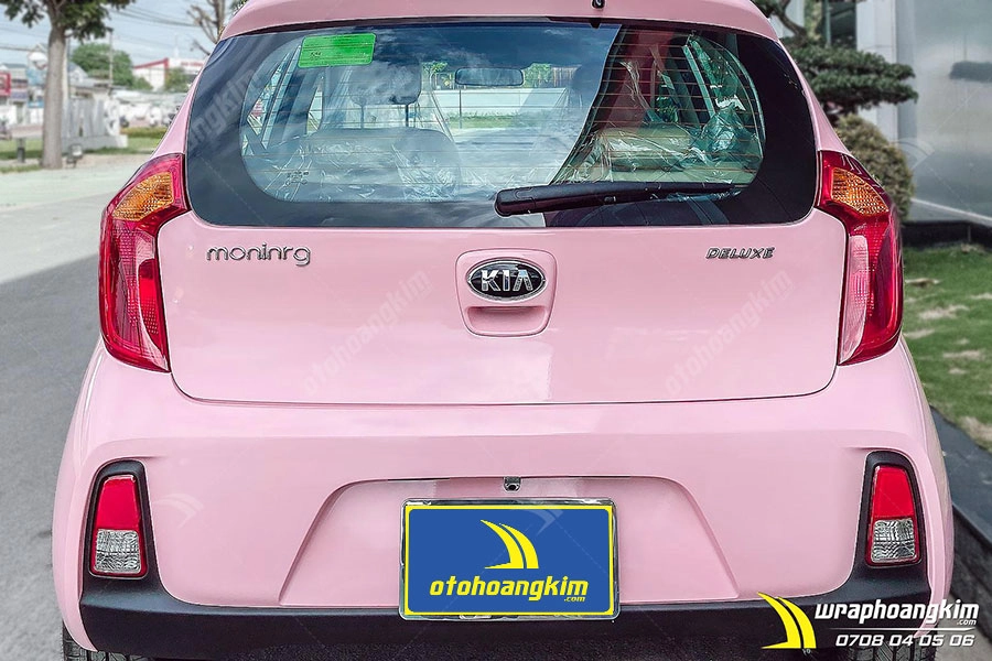 Dán đổi màu Candy hồng Kia Morning - Ảnh 2