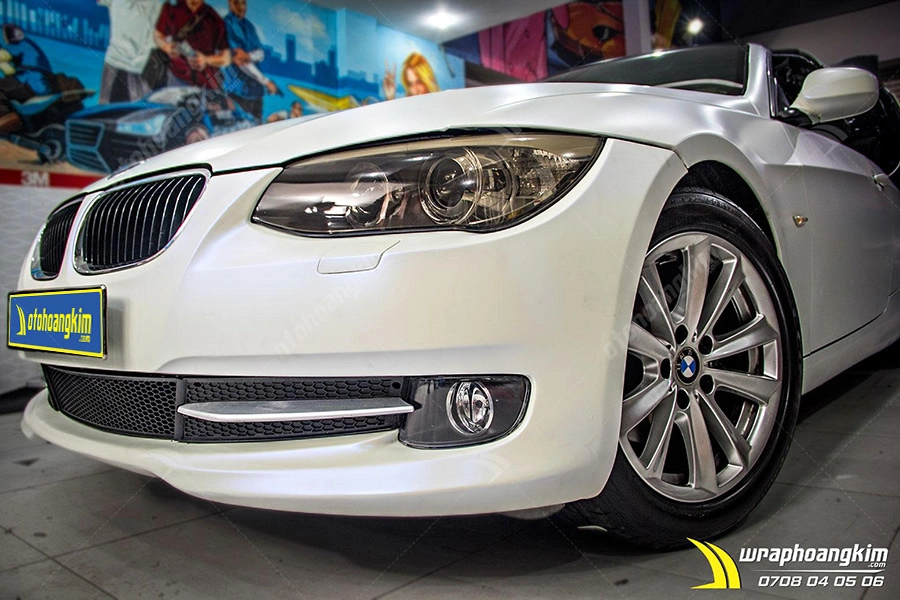 Dán đổi màu trắng mờ Bmw 320i - Ảnh 1