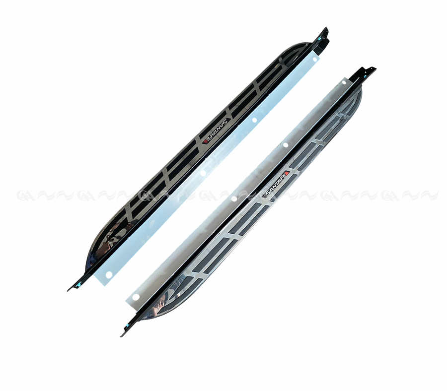  Bậc lên xuống cơ Santafe 2019-2023 mẫu inox - Ảnh 1