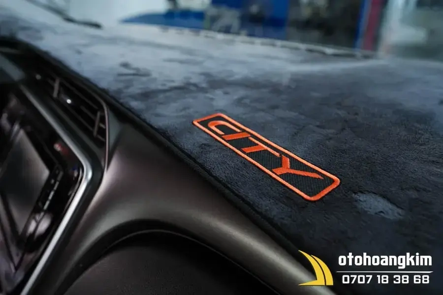 Thảm Taplo Honda City 2016 Vải Nhung - Ảnh 1