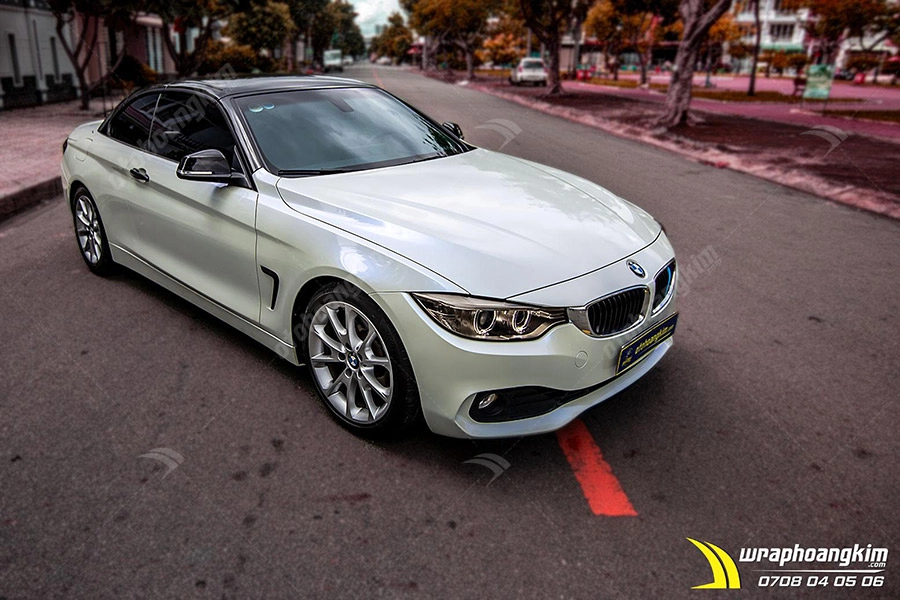 Dán đổi màu Candy trắng Bmw 428I - Ảnh 6