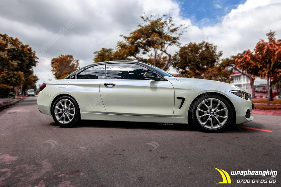 Dán đổi màu Candy trắng Bmw 428I - Ảnh 1