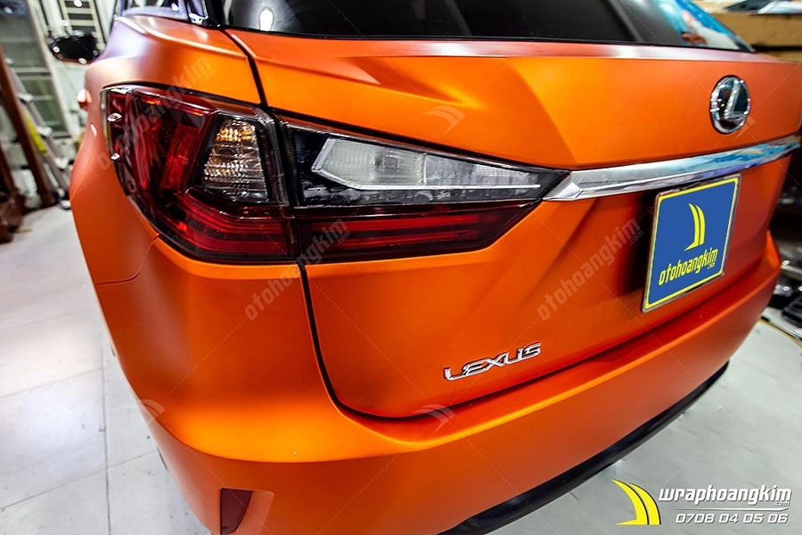 Dán đổi màu cam mờ Lexus RX Rx 200T - Ảnh 4