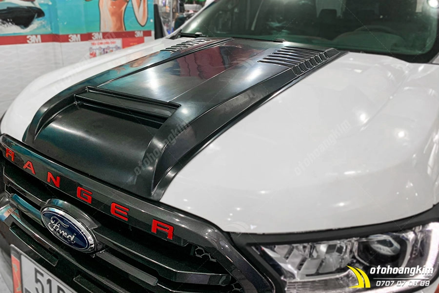 Ốp Nắp Capo Ford Ranger Loại Lớn - Ảnh 2