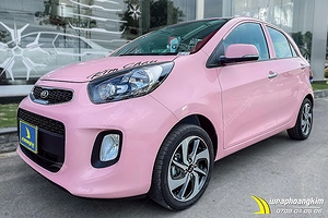 Dán đổi màu Candy hồng Kia Morning