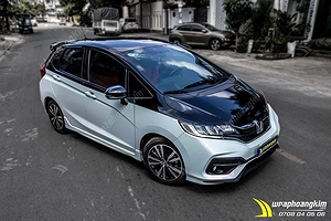 Dán đổi màu Candy trắng ngọc trai Honda Jazz