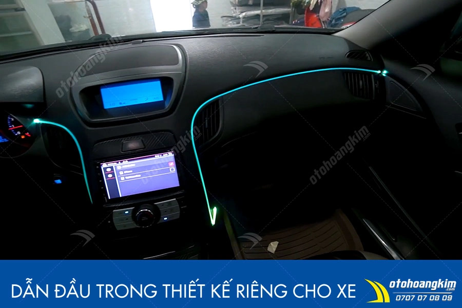 Đèn led viền nội thất ô tô Hyundai Genesis - Ảnh 5