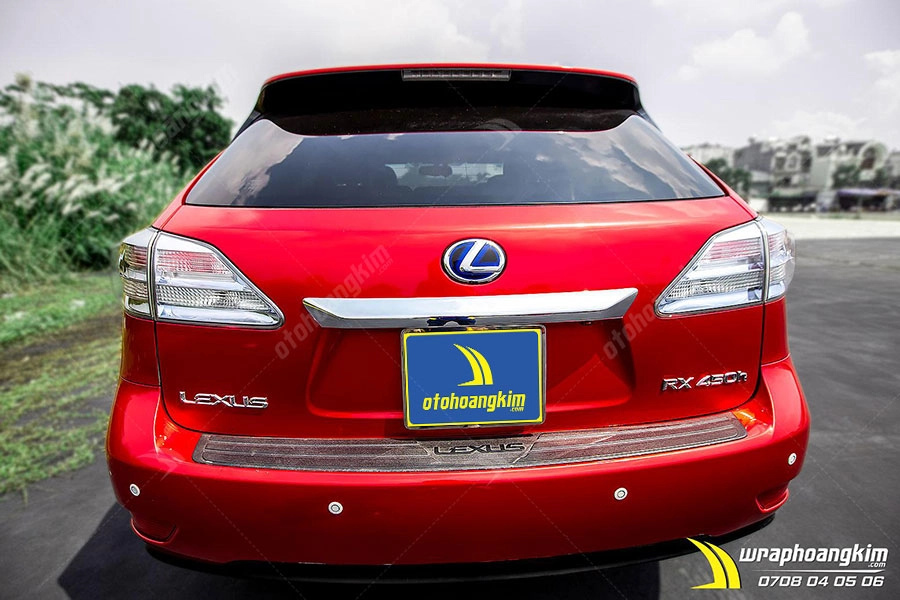 Dán đổi màu Candy đỏ Lexus RX 450H - Ảnh 4