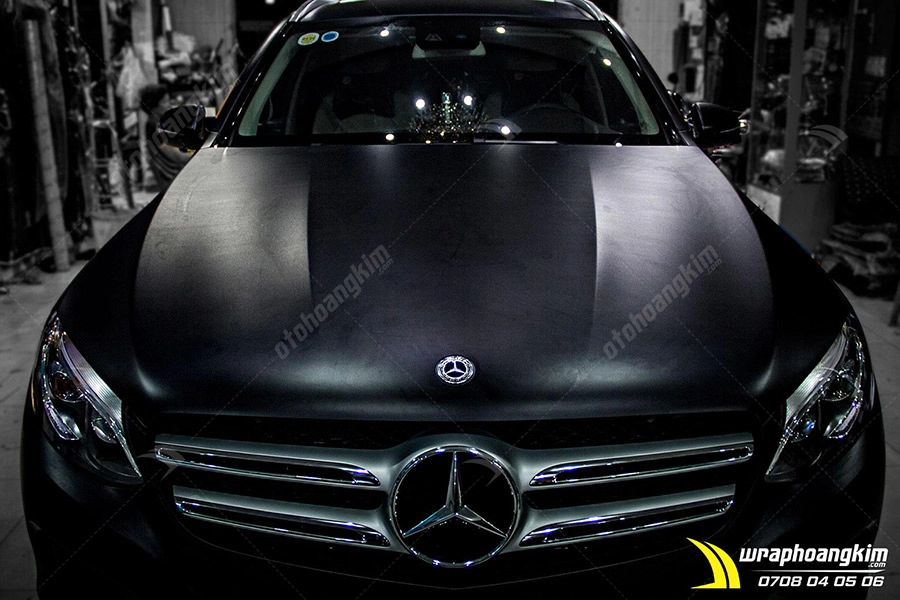 Dán đổi màu đen mờ Mercedes GLC 250 - Ảnh 3