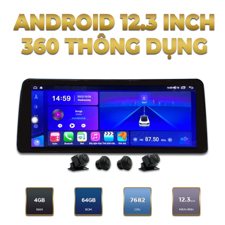 Màn hình android Winca S300+ Pro 360 12.3 inch thông dụng - Ảnh 1