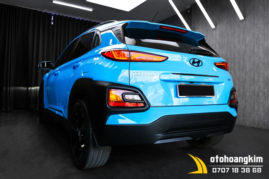 Dán Đổi Màu Candy Xanh Hyundai Kona - Ảnh 19