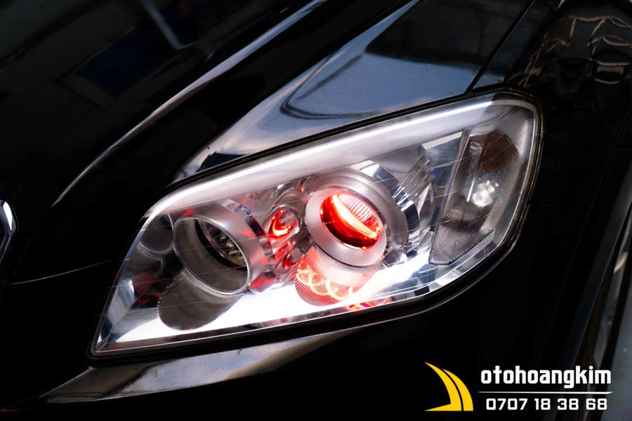 Độ Đèn Bi Led Chevrolet Captiva - Ảnh 2