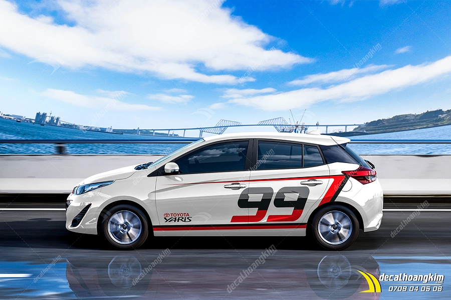 Tem Xe Toyota Yaris - TYA016 - Ảnh 1