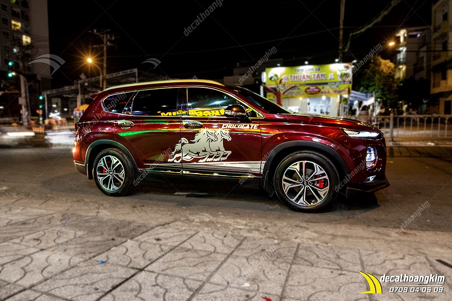Tem Xe Hyundai Santafe - HSA017 - Ảnh 1