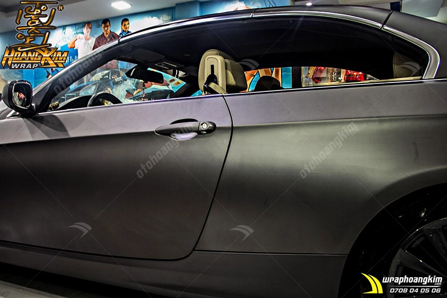 Dán đổi màu xám mờ Bmw 320i - Ảnh 1