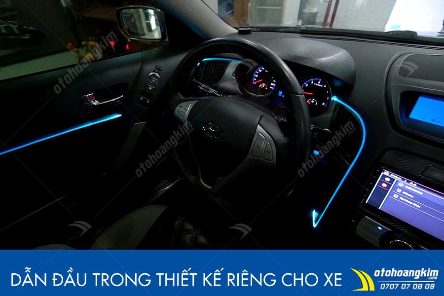 Đèn led viền nội thất ô tô Hyundai Genesis - Ảnh 7