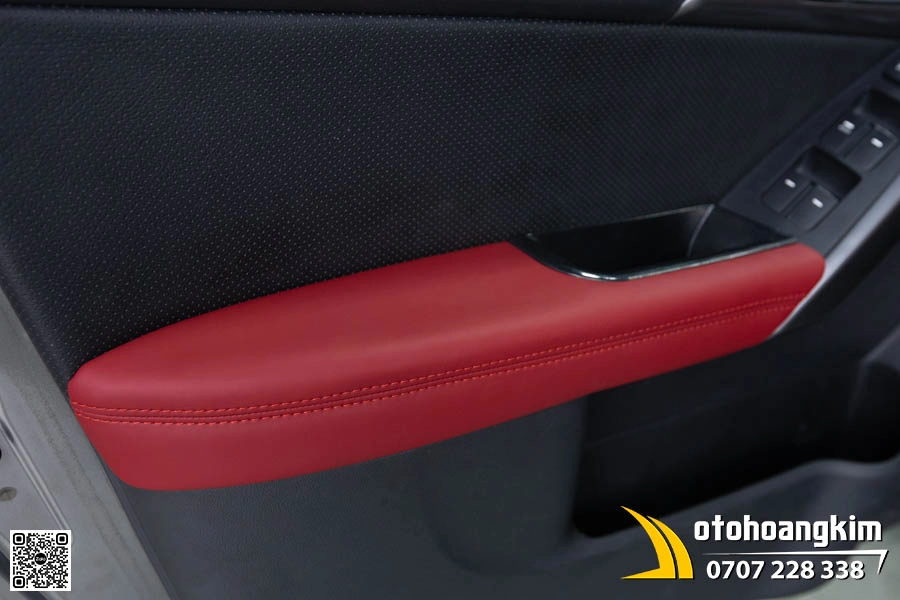 Đổi màu nội thất xe Forte màu đỏ - Ảnh 3