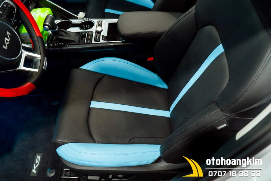 Áo Ghế 4 Chỗ Da CN Thái Lan Kia K5 Màu Xanh – Đen - Ảnh 8