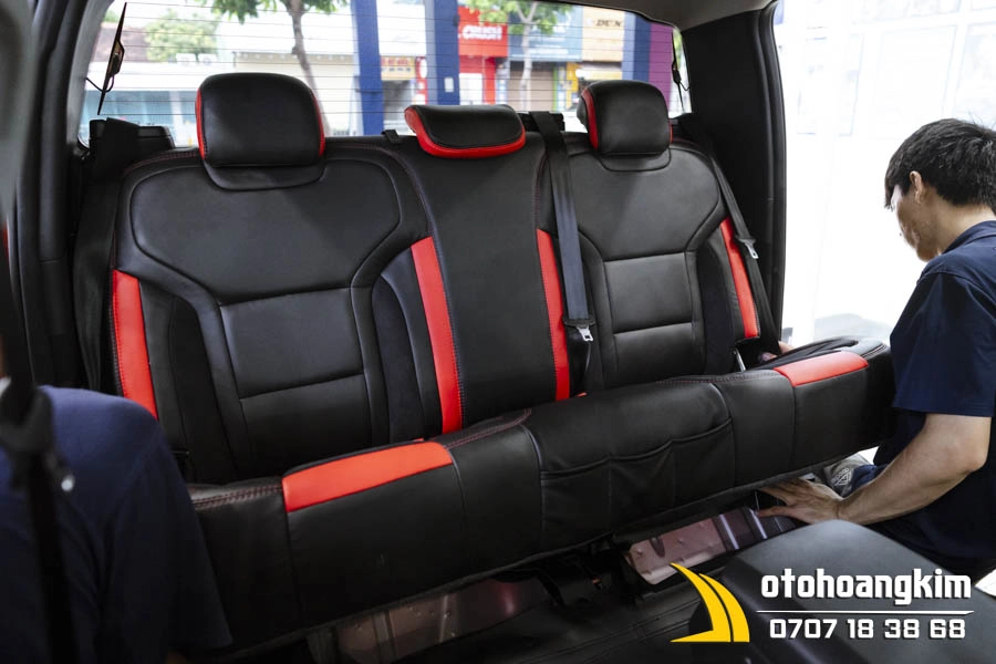 Áo Ghế Da Công Nghiệp Phối Da Lộn + Độ Ghế Raptor - Ảnh 22