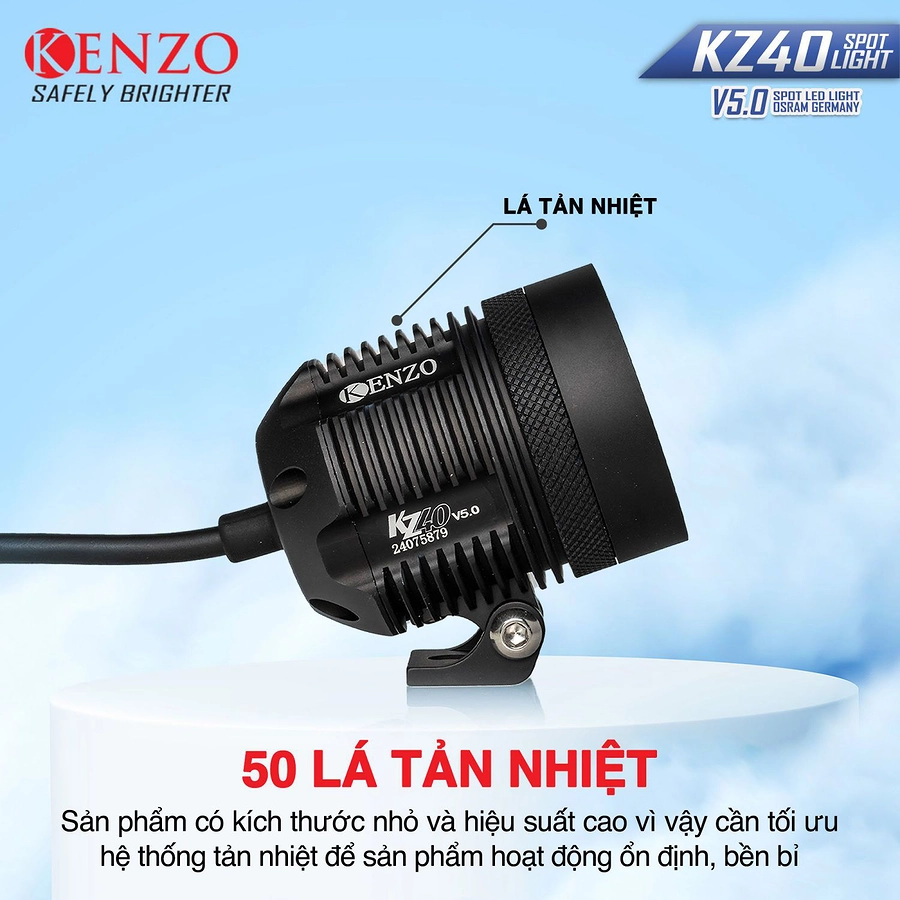 Đèn trợ sáng Kenzo KZ40 V5.0 - Ảnh 5