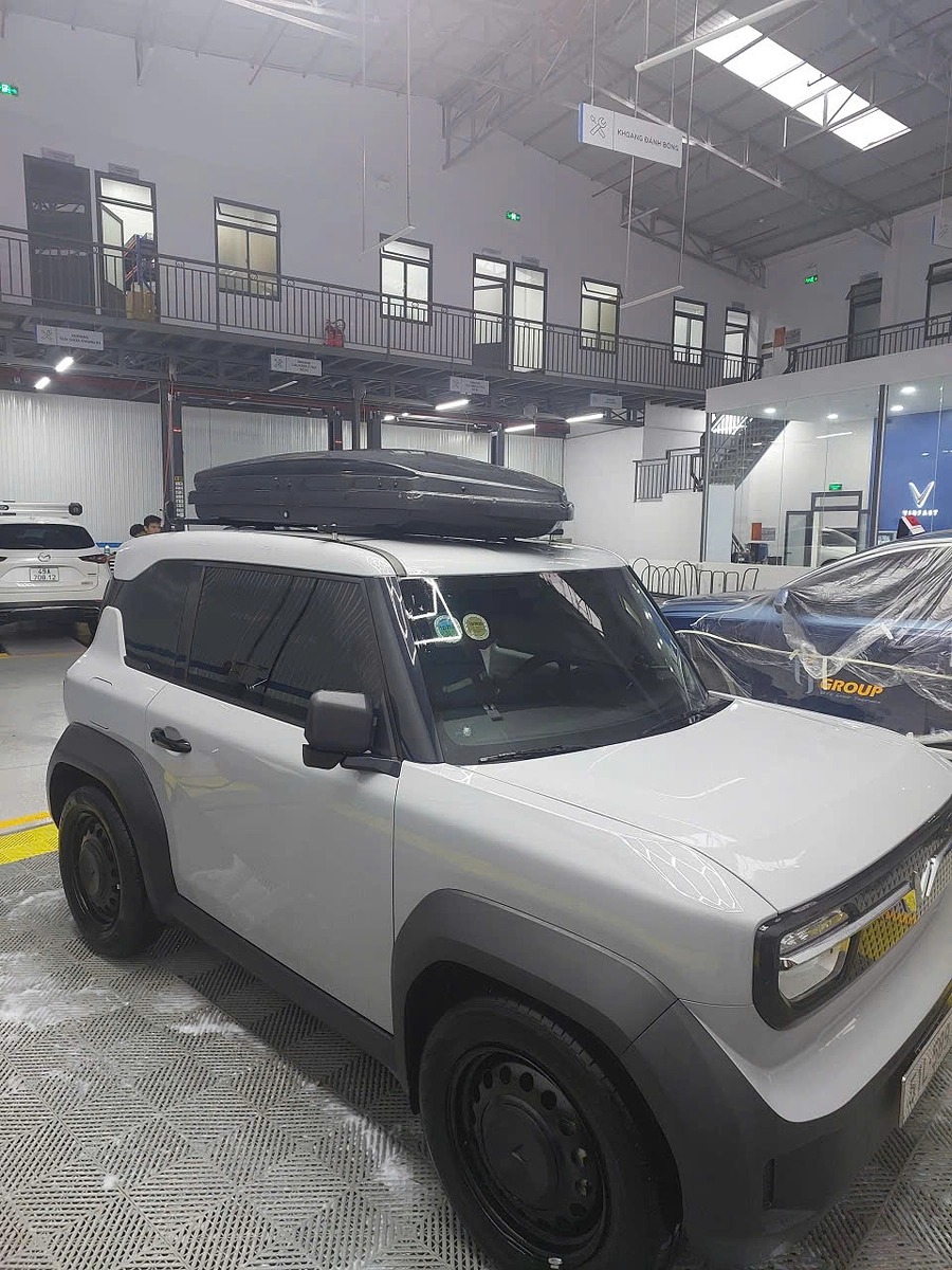 Hộp đựng đồ trên nóc xe Shiturui 580L đen - Ảnh 2