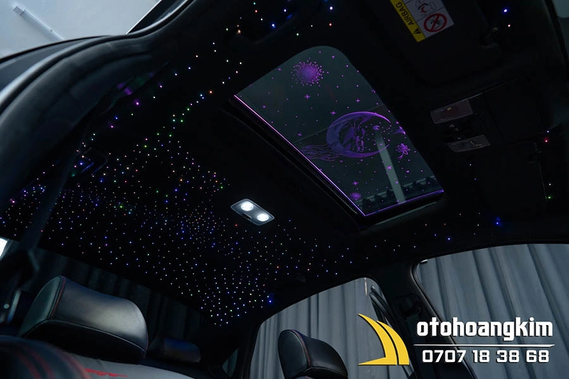 Led trần sao rơi xe Kia K3 lung linh, sang trọng