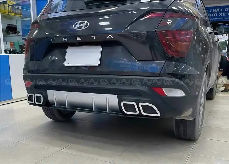 Ốp cản sau Creta 2022 mẫu 3