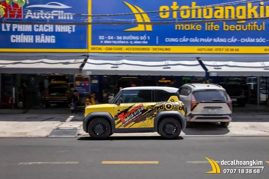 Tem Xe Vinfast VF3 - Mẫu tem quảng cáo - Ảnh 3