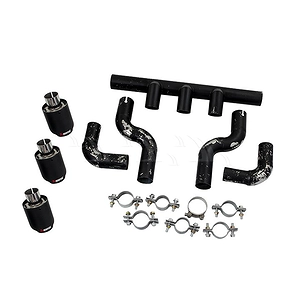 Lip chia pô Honda Civic [2017-2020] 3 pô giữa (pô thật)