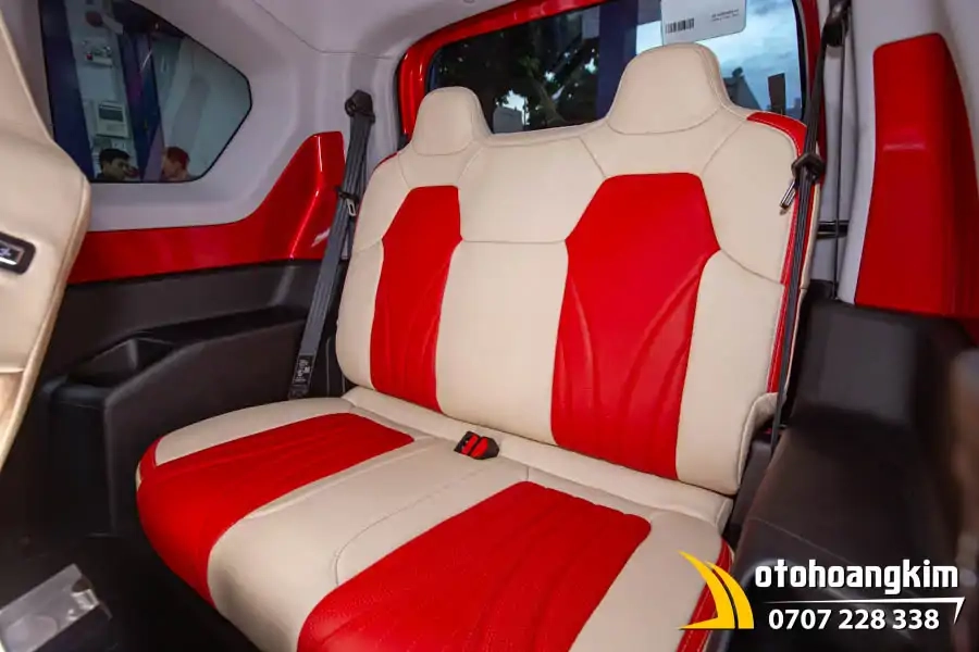 Bọc Áo Ghế VF3 Đỏ - Kem - Ảnh 1