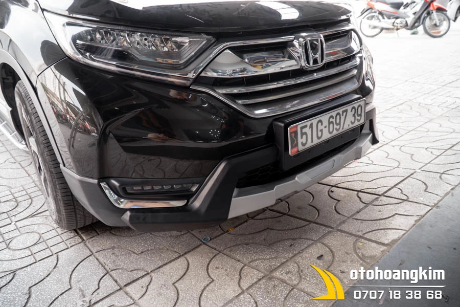 Ốp cản trước Honda Crv 2021 bạc - Ảnh 2