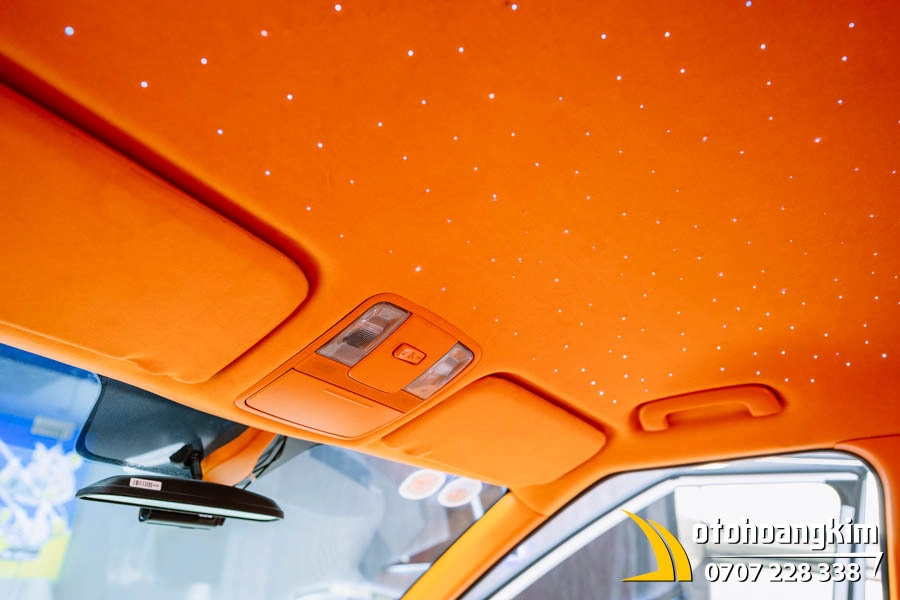 Kia Carens Bọc Trần Da Lộn Và Trần Sao Rơi - Ảnh 4