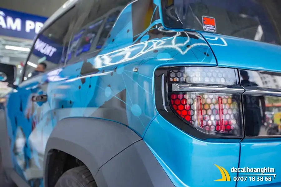 Tem xe Vinfast VF3 - Mẫu phong cách Geometric - Ảnh 4