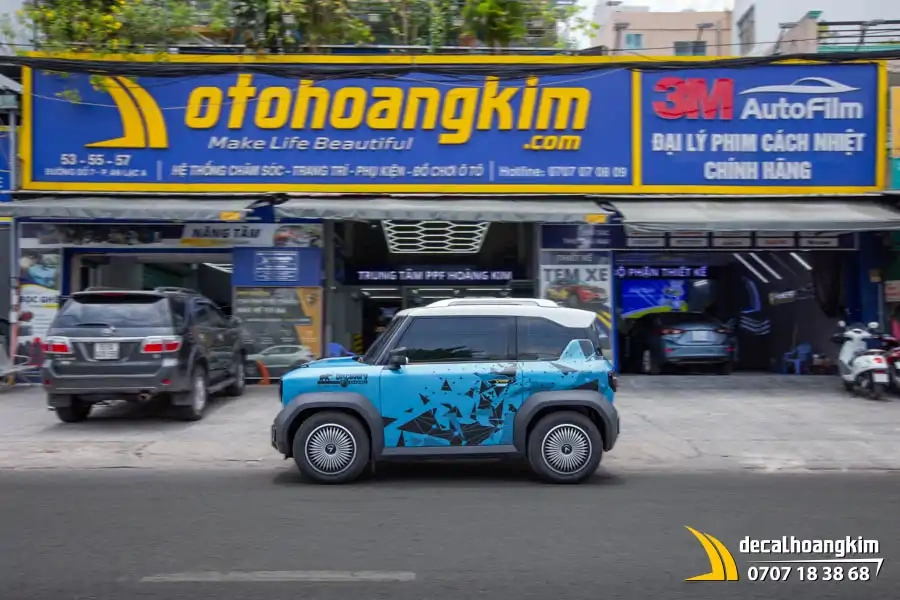 Tem xe Vinfast VF3 - Mẫu phong cách Geometric - Ảnh 1