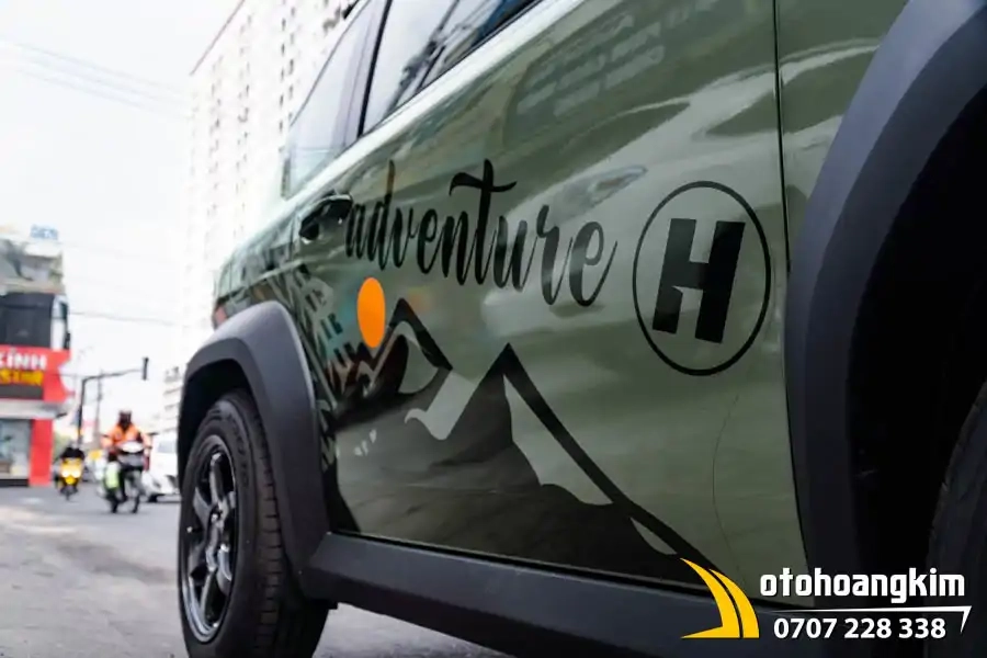 Tem Xe Vinfast VF3 - Mẫu tem chữ Adventure - Ảnh 2