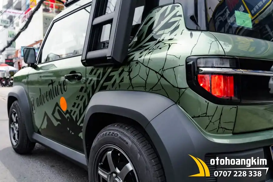 Tem Xe Vinfast VF3 - Mẫu tem chữ Adventure - Ảnh 3