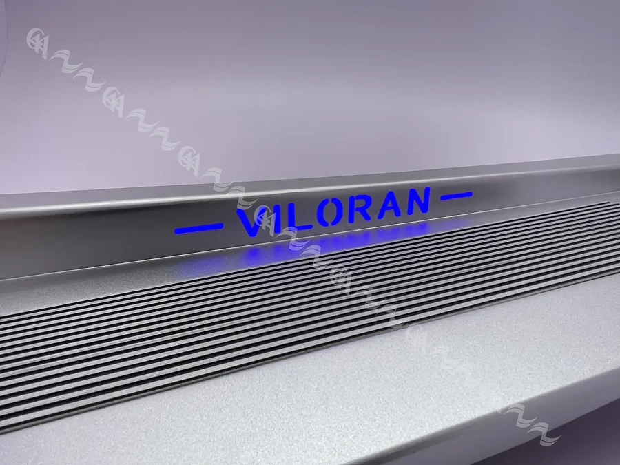 Nẹp bước chân trong Viloran inox có đèn (sàn gỗ) - Ảnh 3