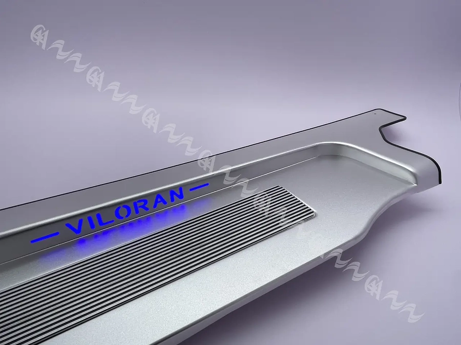 Nẹp bước chân trong Viloran inox có đèn (sàn gỗ) - Ảnh 2