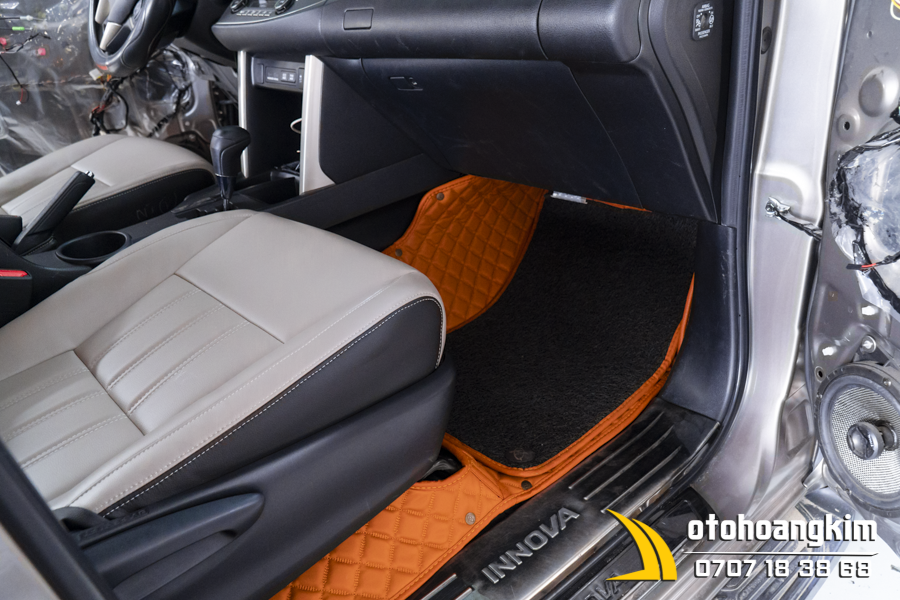 Thảm 5D Da Kim Tuyến Cho Xe 7 Chỗ - Ảnh 3
